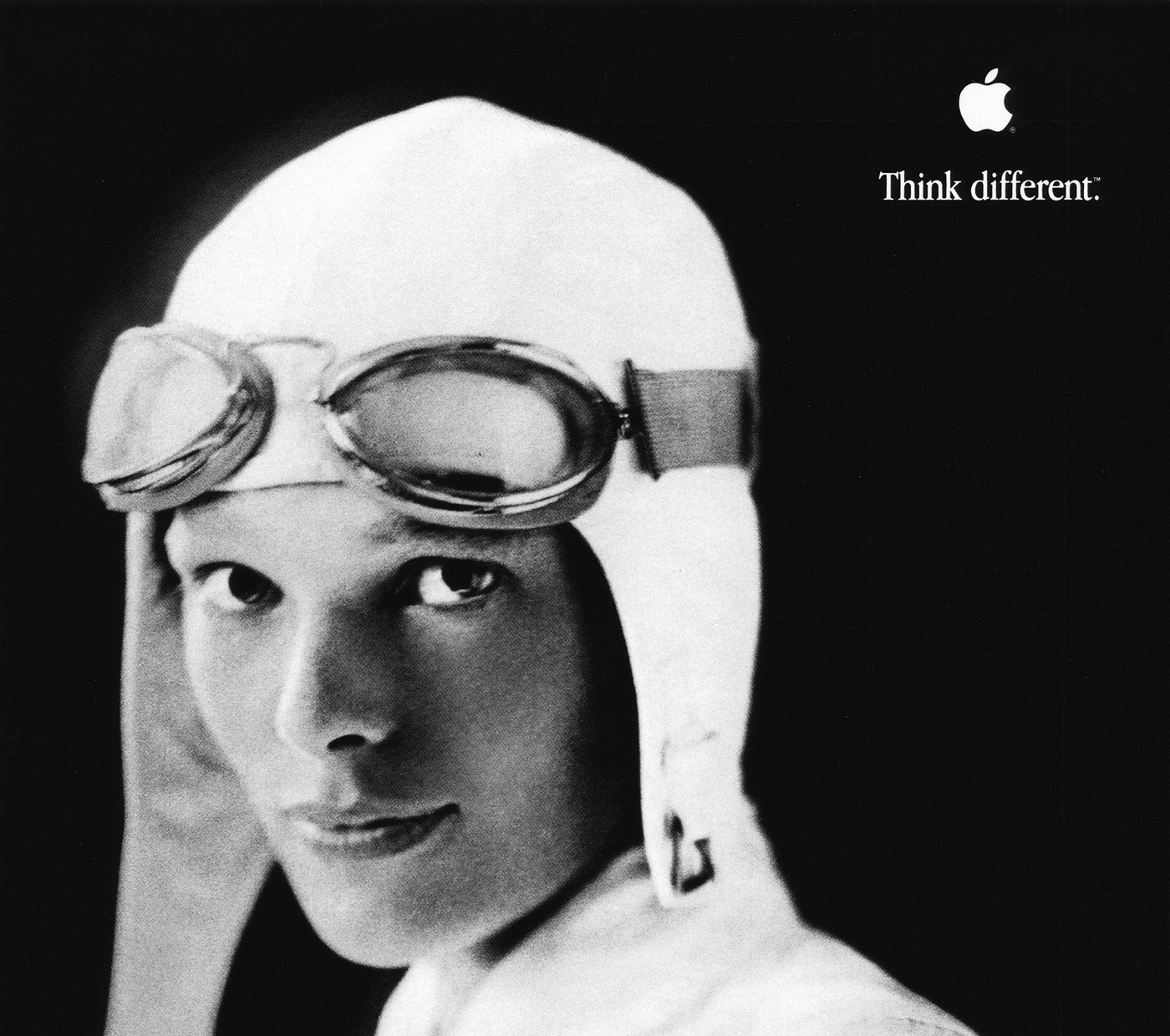 Apple Think Different campaign featuring Amelia Earhart
